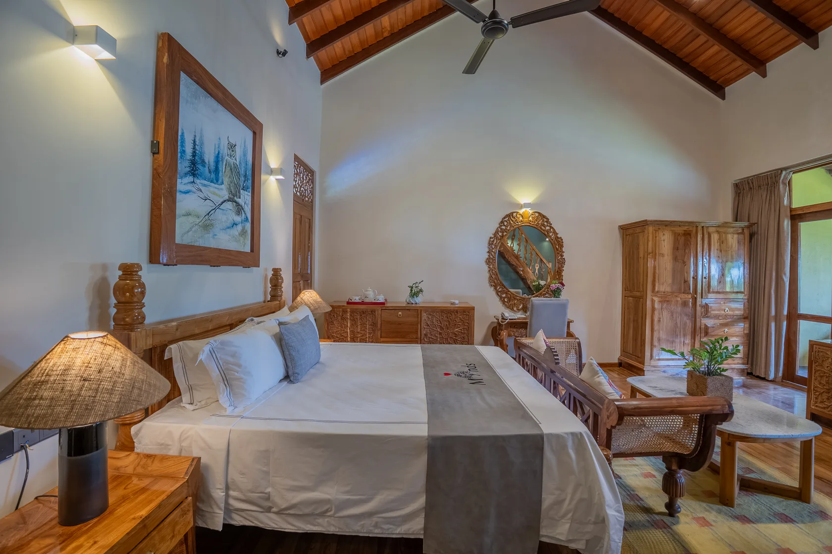 Guest suite at the Madapatha boutique hotel